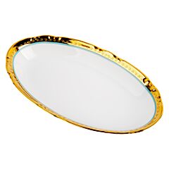 Magnificent Century Bohemian Porcelain Small Oval Serving Dish