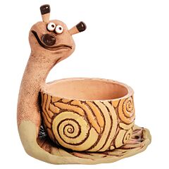 Baby Snail Handmade Ceramic Terracotta Decorative Cachepot