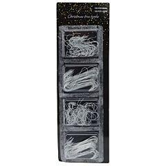 Christmas Ornament Hooks 300 pcs. (color: silver)