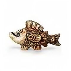 Warm Seas Long Fish Handmade Ceramic Figurine