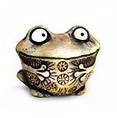 Curious Frog Handmade Ceramic Figurine