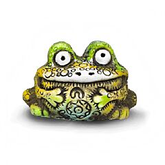 Tropical Mini Frog Handmade Ceramic Figurine