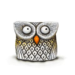 Owl Handmade Ceramic Figurine