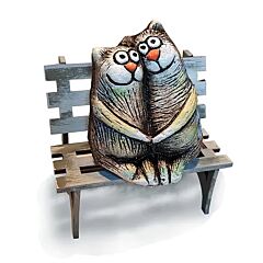 Cats Handmade Ceramic Figurine