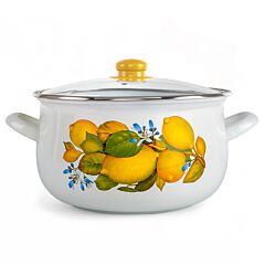 Juicy Lemons Belly Deep Stock Pot with Glass Lid