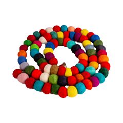 Natural multicolor hanging garland 