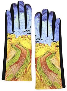 Touchscreen Gloves with the Print - reproduction of V. Van Gogh painting