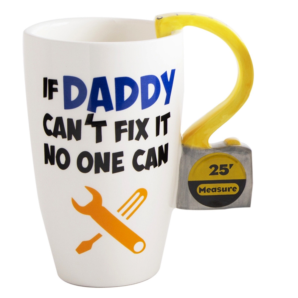 Generic White Mug If Papa Cant Fix It Were All Screwed Ceramic Tea/Coffee/Milk White Mug Cup Great Gift Mug 11 oz