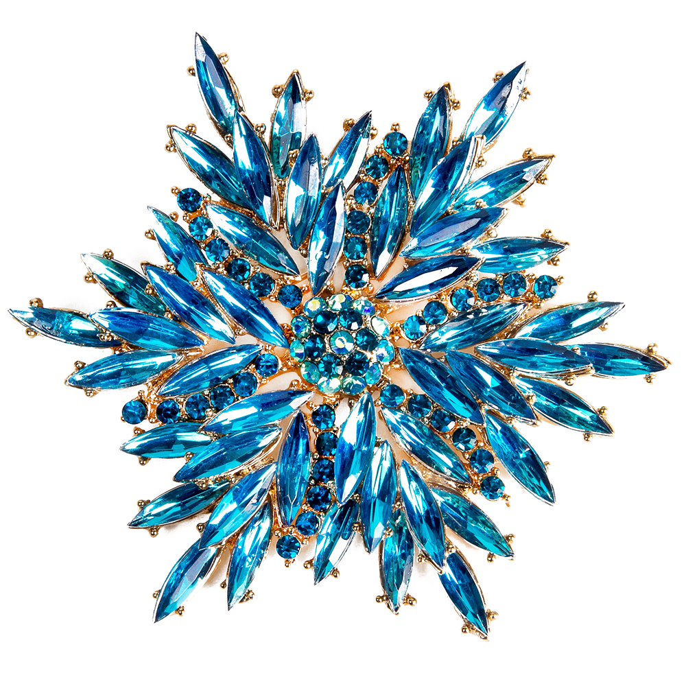 Aquamarine Star Brooch Product Sku Z 187569