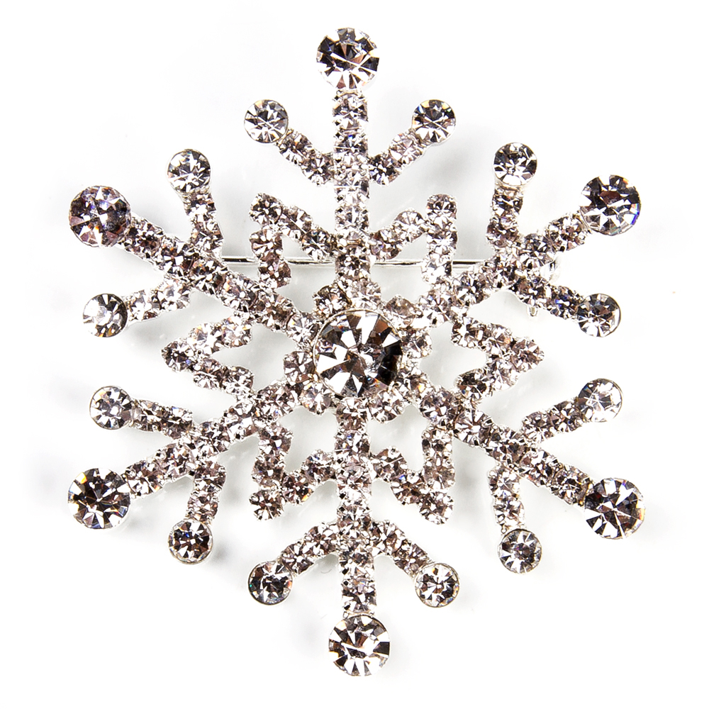 Snowflake Crystal Brooch | Product sku Z-162809